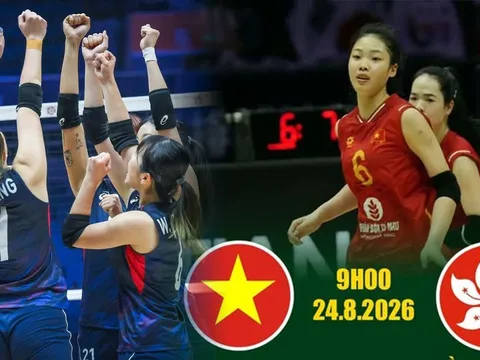 Xem TRỰC TIẾP bóng chuyền Việt Nam đấu Hong Kong ở đâu, kênh nào? Link xem trực tiếp bóng chuyền nữ châu Á 2026