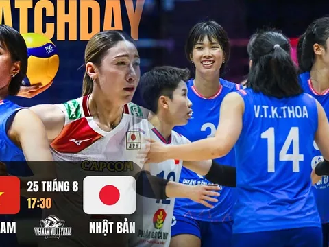TRỰC TIẾP bóng chuyền nữ Việt Nam vs Nhật Bản hôm nay 25/8- Link xem bóng chuyền nữ châu Á 2026