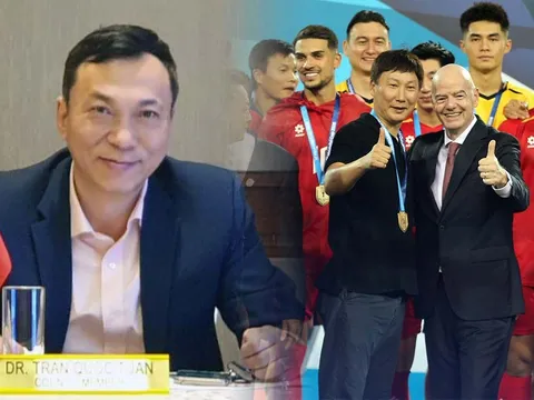 Sếp lớn VFF làm điều 'đặc biệt' với chủ tịch FIFA, gửi gắm thông điệp với bóng đá Việt Nam