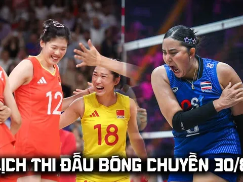 Lịch thi đấu bóng chuyền hôm nay 30/8: Trung Quốc đại chiến Thái Lan tại chung kết châu Á lúc mấy giờ?