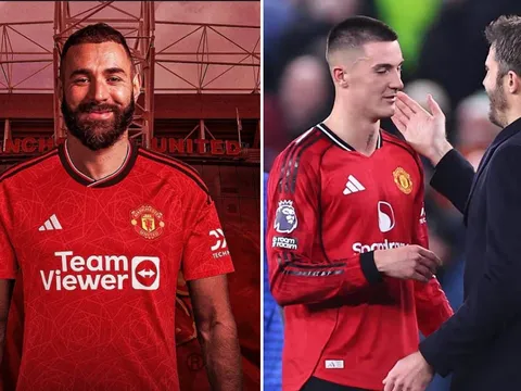 Gặp vấn đề với Sesko, Man United lập tức giải bài toán hàng công với 'bom tấn 0 đồng' Karim Benzema?