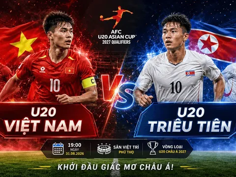 TV360 trực tiếp bóng đá U20 Việt Nam vs U20 Triều Tiên - Link xem trực tiếp Vòng loại U20 châu Á 2027