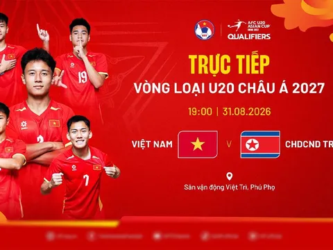 Link xem trực tiếp bóng đá Việt Nam vs Triều Tiên 19h ngày 31/8 - VTV trực tiếp vòng loại U20 châu Á?