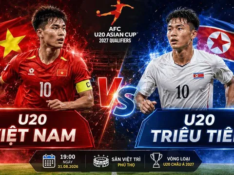 TV360, VFF trực tiếp VL U20 châu Á hôm nay 31/8 - Link xem trực tiếp U20 Việt Nam vs U20 Triều Tiên