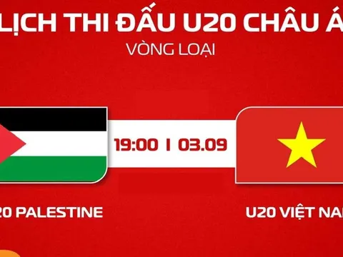 Xem trực tiếp bóng đá U20 Việt Nam vs U20 Palestine ở đâu, kênh nào? TV360 trực tiếp VL U20 châu Á 2027