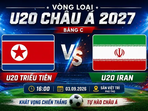 TV360 trực tiếp bóng đá U20 Triều Tiên vs U20 Iran - Link xem trực tiếp Vòng loại U20 châu Á 2027