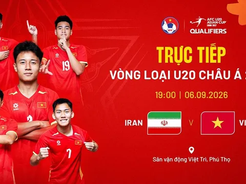 Link xem trực tiếp bóng đá Việt Nam vs Iran 19h00 ngày 6/9 - VTV trực tiếp vòng loại U20 châu Á?