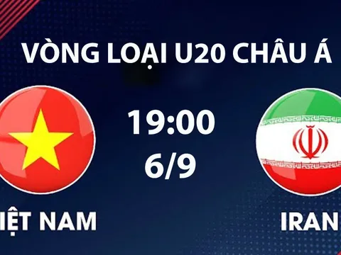 TV360 TRỰC TIẾP bóng đá hôm nay 6/9 - Link xem trực U20 Việt Nam vs U20 Iran tại VL U20 châu Á