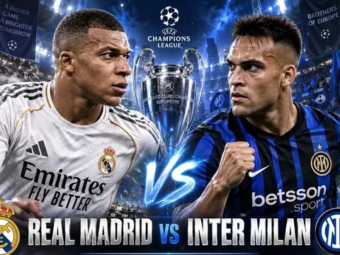 Dự đoán kết quả, tỷ số Real Madrid vs Inter Milan - UEFA Champions League: Siêu máy tính nhận định bóng đá hôm nay 8/9