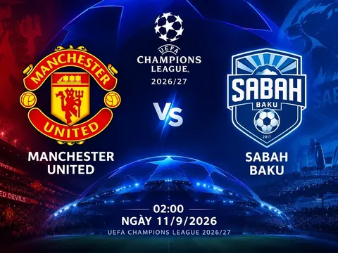 TRỰC TIẾP bóng đá Man United vs Sabah -  Link xem trực tiếp UEFA Champions League hôm nay 11/9
