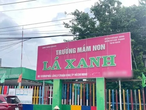Sau vụ bảo mẫu bắn thun vào chân trẻ, Trường mầm non Lá Xanh có động thái mới