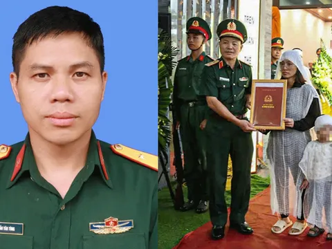 Chủ tịch nước truy tặng Huân chương dũng cảm cho Trung tá Trần Văn Tùng sau vụ hy sinh cứu người