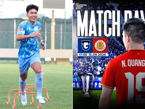 Lịch thi đấu bóng đá Việt Nam hôm nay 15/9: U23 Việt Nam đối đầu U23 Kuwait; CAHN chạm trán Gamba Osaka