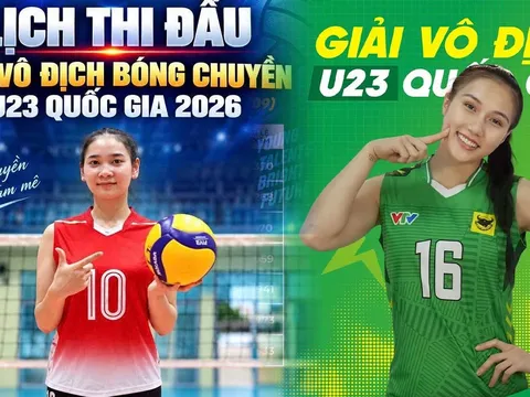 Lịch thi đấu bóng chuyền nữ U23 Quốc gia hôm nay 16/9: VTV BĐ Long An 'đại chiến' BC Thông Tin
