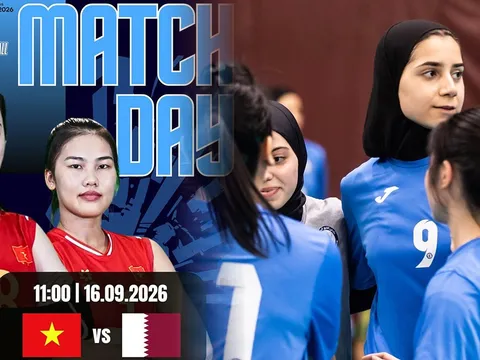 Link xem TRỰC TIẾP bóng chuyền nữ Việt Nam đấu Qatar hôm nay 16/9 - VTV6 Trực tiếp bóng chuyền ASIAD 2026