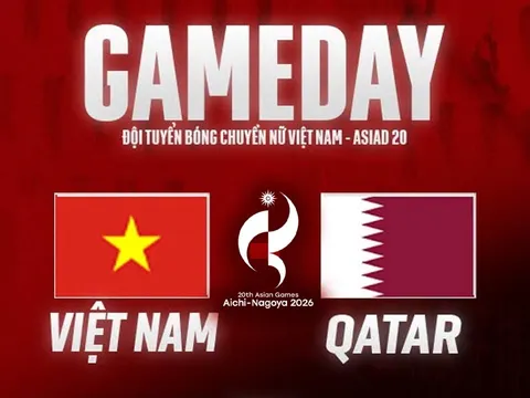 Xem trực tiếp bóng chuyền nữ Việt Nam vs Qatar ở đâu, kênh nào? VTV trực tiếp bóng chuyền ASIAD 2026 hôm nay
