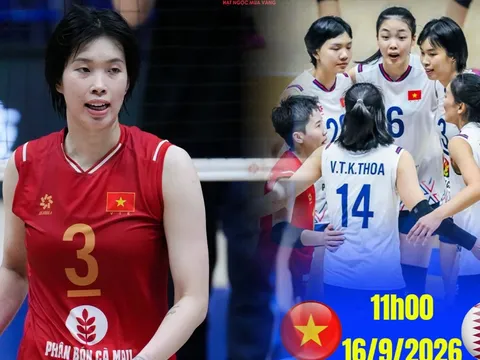 TRỰC TIẾP bóng chuyền nữ Việt Nam vs Qatar hôm nay 16/9- Link xem bóng chuyền ASIAD 2026