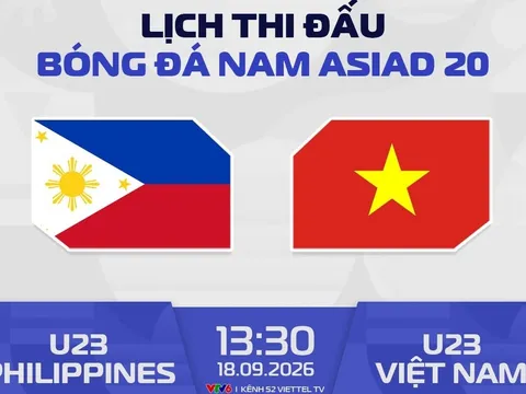 Dự đoán kết quả, tỷ số U23 Việt Nam vs U23 Philippines - Nhận định bóng đá ASIAD 2026 hôm nay 18/9
