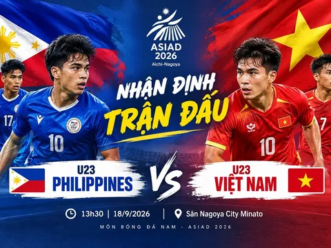Dự đoán kết quả, tỷ số U23 Việt Nam vs U23 Philippines - Siêu máy tính nhận định bóng đá ASIAD 2026