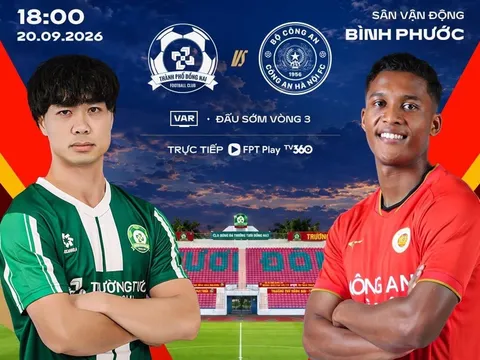 Lịch thi đấu bóng đá Việt Nam hôm nay 20/9: Công Phượng đối đầu Đình Bắc; Hà Nội FC tiếp đón Đà Nẵng