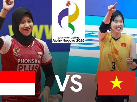 Lịch thi đấu bóng chuyền nữ ASIAD 2026 hôm nay 21/9 - Kênh phát sóng tuyển nữ Việt Nam đấu Indonesia