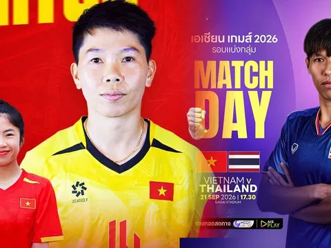 Xem TRỰC TIẾP bóng đá đá Việt Nam vs Thái Lan ở đâu, kênh nào? VTV trực tiếp bóng đá nữ ASIAD 2026