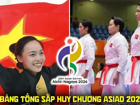 Bảng tổng sắp huy chương ASIAD 2026 mới nhất - Thể thao Việt Nam bay cao với tấm HCV đầu tiên?