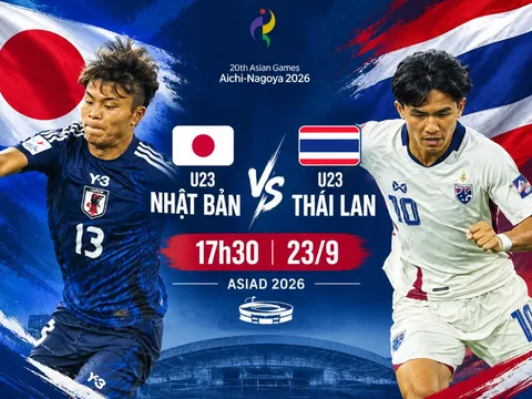 VTV trực tiếp bóng đá U23 Nhật Bản vs U23 Thái Lan - Link xem trực tiếp ASIAD 2026 trên VTV6 và VTVGo
