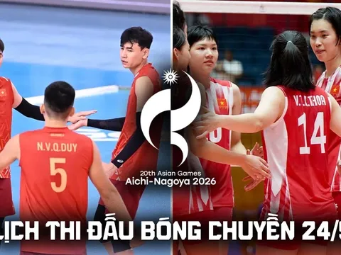 Lịch thi đấu bóng chuyền hôm nay 24/9: Tuyển Việt Nam đại chiến Qatar ở ASIAD 2026 khi nào?