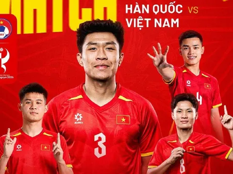 Kết quả bóng đá U23 Hàn Quốc vs U23 Việt Nam - Link xem trực tiếp bóng đá nam ASIAD 2026 trên VTV6