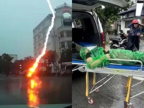 Tình hình sức khỏe người phụ nữ bị sét đánh trúng người khi đang đi xe máy ở Nghệ An