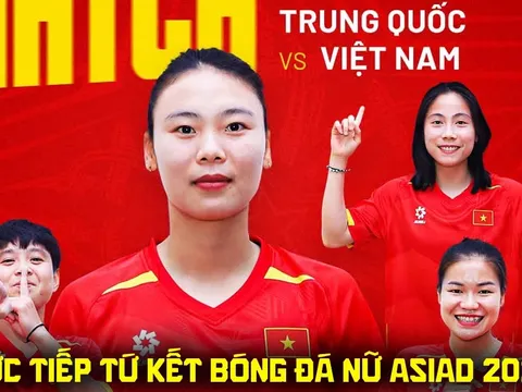 Link xem trực tiếp bóng đá nữ Việt Nam vs Trung Quốc 13h ngày 25/9 - VTV6 trực tiếp ASIAD 2026 hôm nay