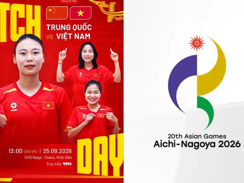 VTV trực tiếp bóng đá nữ ASIAD 2026 hôm nay 25/9 - Link xem trực tiếp Việt Nam vs Trung Quốc