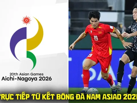 VTV6 VTV5 trực tiếp bóng đá U23 Việt Nam vs U23 Hàn Quốc - Link xem trực tiếp ASIAD 2026 hôm nay 25/9