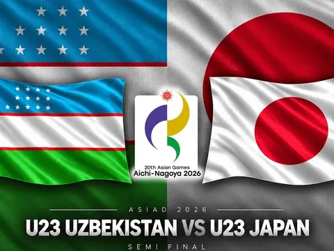 VTV6 VTVGo trực tiếp U23 Uzbekistan vs U23 Nhật Bản - Link trực tiếp bán kết bóng đá nam ASIAD 2026 hôm nay