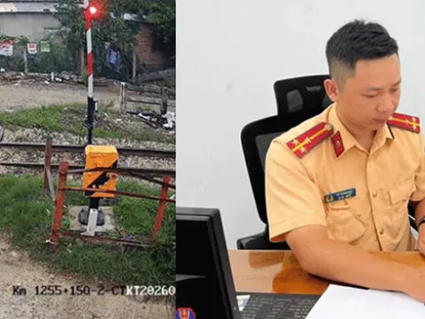 Camera đường sắt ghi cảnh tượng khiến tài xế ô tô vượt đèn đỏ đường sắt đối mặt mức phạt nặng