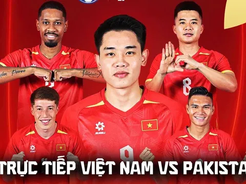 FPTPlay trực tiếp bóng đá Việt Nam vs Pakistan 16h ngày 2/10 - Link xem trực tiếp FIFA ASEAN Cup 2026