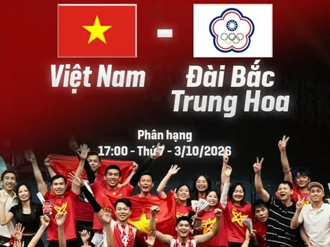 Link xem TRỰC TIẾP bóng chuyền Việt Nam đấu Đài Loan hôm nay 3/10 - VTV phát sóng bóng chuyền ASIAD 2026