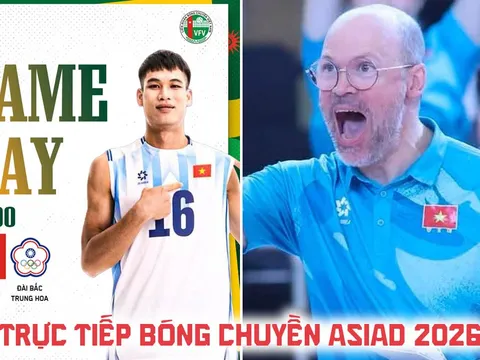Trực tiếp bóng chuyền Việt Nam vs Đài Loan 17h ngày 3/10 - VTV trực tiếp bóng chuyền nam ASIAD 2026?