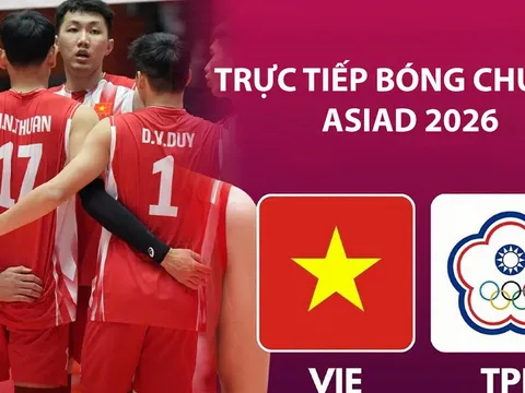 VTVGo TRỰC TIẾP bóng chuyền Việt Nam vs Đài Loan hôm nay 3/10 - VTV phát sóng bóng chuyền ASIAD 2026