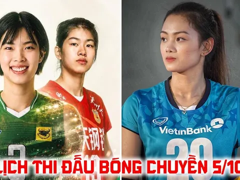 Lịch thi đấu bóng chuyền hôm nay 5/10: VTV Bình Điền Long An đấu Vietinbank ở giải VĐQG Việt Nam khi nào?