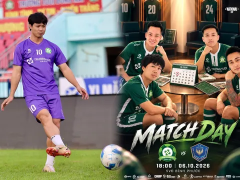 Lịch thi đấu bóng đá Việt Nam hôm nay 6/10: Công Phượng tái xuất sau FIFA ASEAN Cup 2026