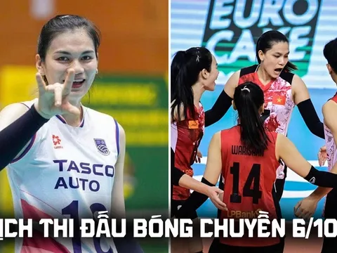 Lịch thi đấu bóng chuyền hôm nay 6/10: Hà Nội Tasco đấu LPB Ninh Bình ở giải VĐQG Việt Nam khi nào?