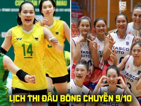 Lịch thi đấu bóng chuyền hôm nay 9/10: Hà Nội Tasco đấu VTV Bình Điền Long An ở giải VĐQG khi nào?