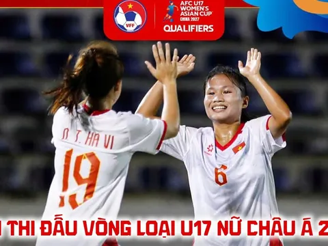 Lịch thi đấu VL U17 nữ châu Á 2027 hôm nay 9/10: U17 Việt Nam đấu U17 Kyrgyzstan lúc mấy giờ?