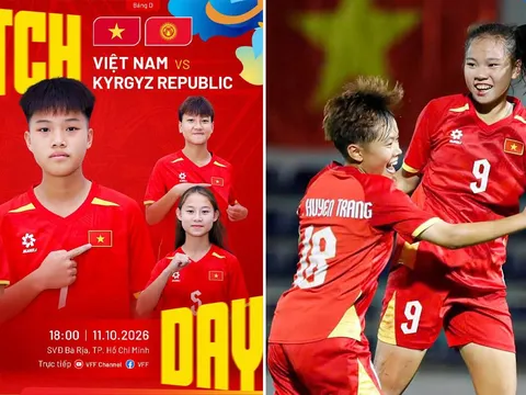 Kết quả, tỷ số U17 Việt Nam vs U17 Kyrgyzstan hôm nay 11/10 - VL U17 châu Á 2027: Cột mốc lịch sử