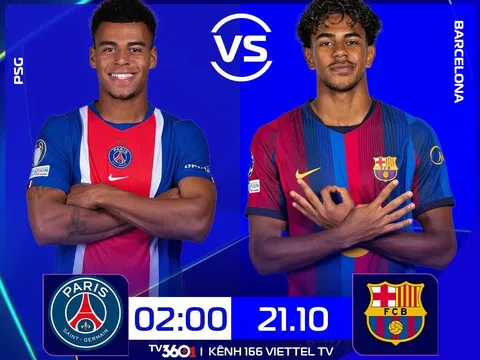 VTV, TV360 trực tiếp bóng đá PSG vs Barcelona - Link xem trực tiếp UEFA Champions League hôm nay