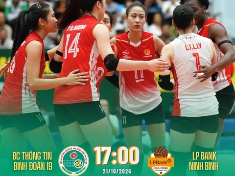 VTV trực tiếp bóng chuyền nữ LP Bank Ninh Bình vs BC Thông Tin BĐ19 - Link trực tiếp giải VĐQG 2026