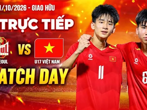 Kết quả bóng đá U17 Việt Nam vs U17 Seoul FC hôm nay 21/10 - Giao hữu: Đôi công rực lửa