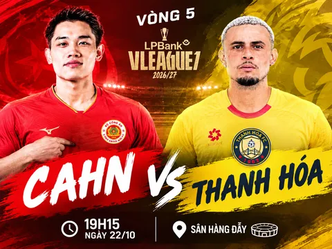 VTV6 trực tiếp bóng đá CAHN vs Thanh Hóa - Link xem trực tiếp V.League mới nhất trên VTV